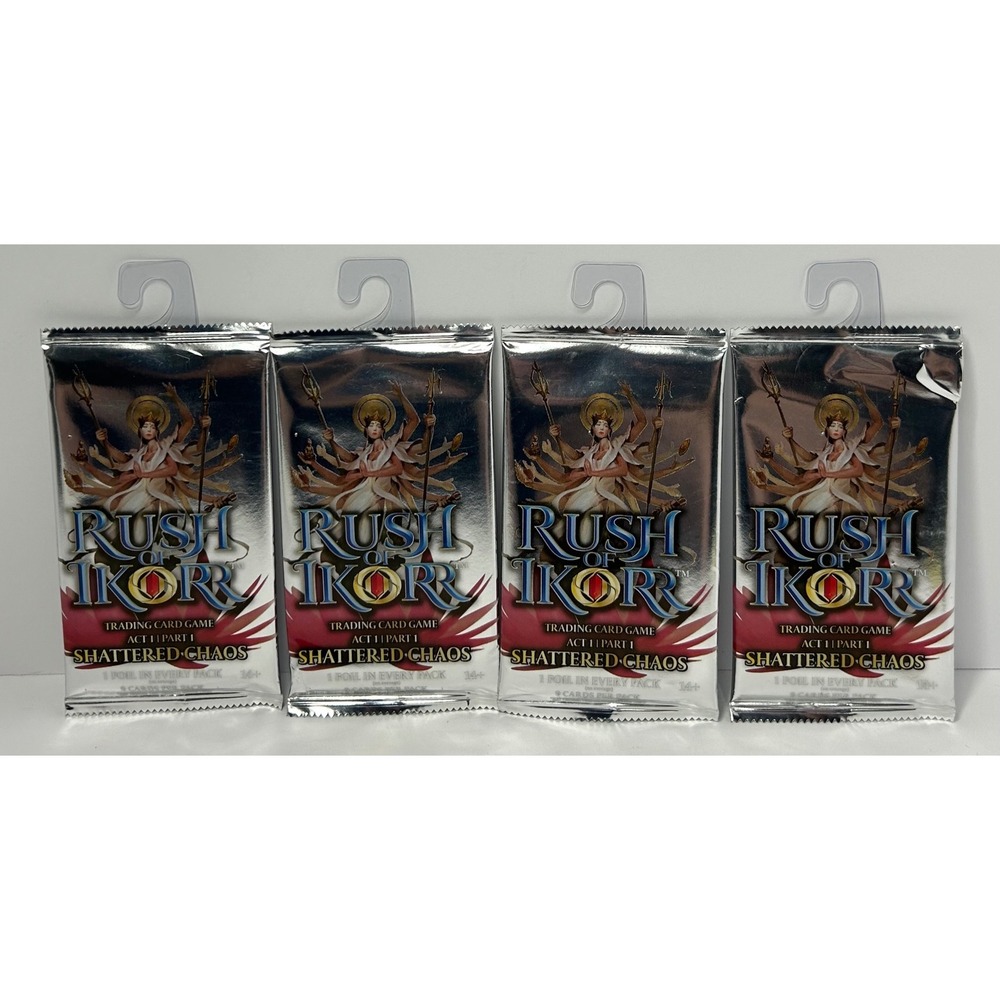 Upper Deck Rush of Ikor Shattered Chaos Act 1 Part 1 Booster Pack Lot of 4 NEW